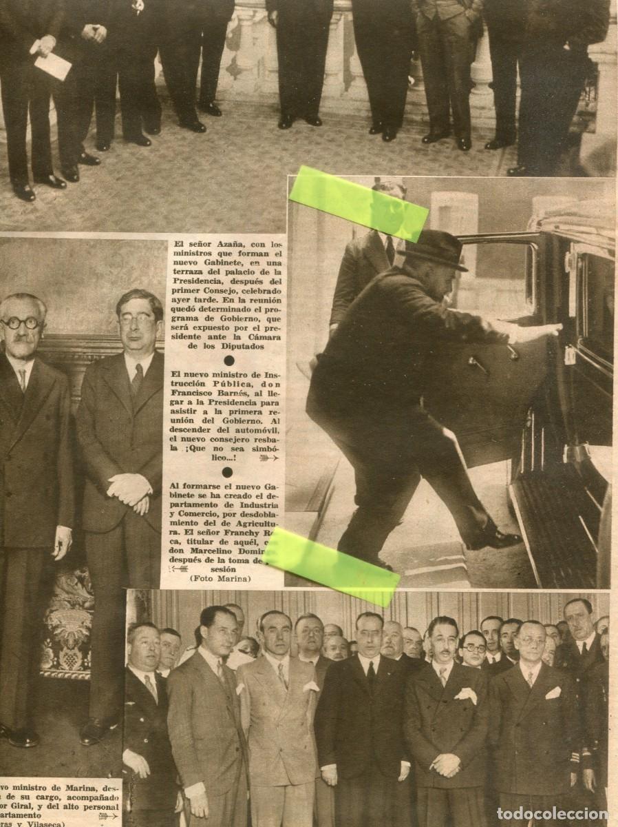 Collezionismo di Riviste e Giornali: PERIODICO A&Ntilde;O 1933 LLUIS COMPANYS MINISTRO DE MARINA GIRAL FRANCHY ROCA MARCELINO DOMINGO