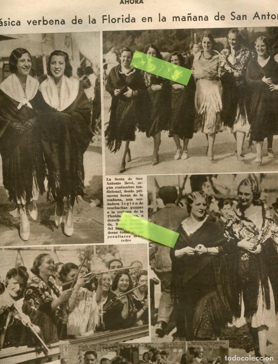 Coleccionismo de Revistas y Peri&oacute;dicos: PERIODICO A&Ntilde;O 1933 LA BERBENA DE LA FLORIDA SAN ANTONIO DE MADRID CELIA GAMEZ BODA EN LUARCA