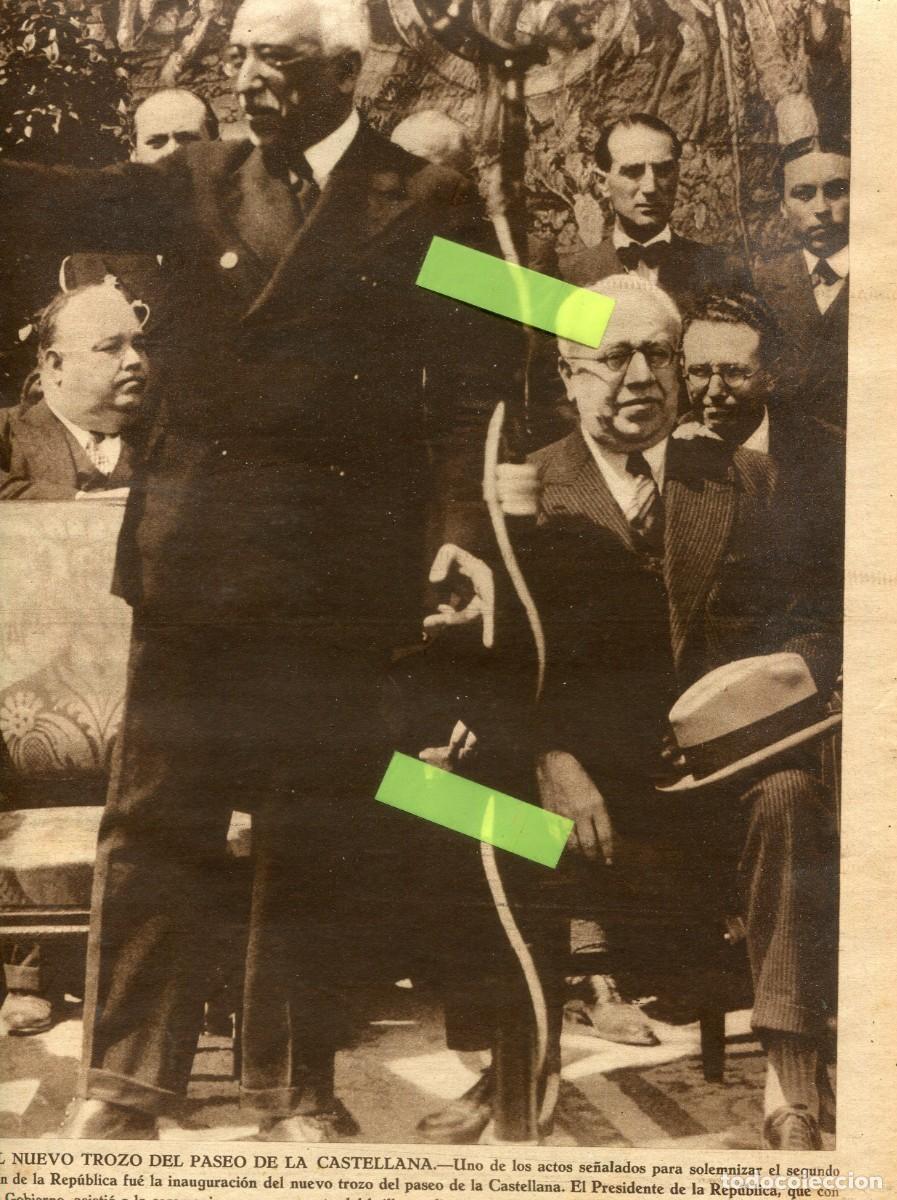 Coleccionismo de Revistas y Peri&oacute;dicos: PERIODICO A&Ntilde;O 1933 EN PORTADA MANUEL AZA&Ntilde;A ALCALA ZAMORA ESCUELA VALSAIN SAN IDELFONSO