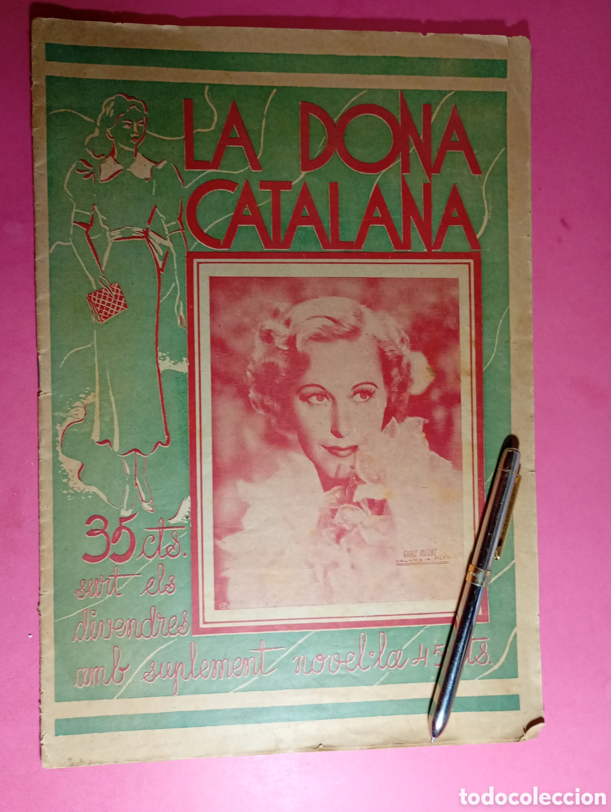 Coleccionismo de Revistas y Peri&oacute;dicos: la dona catalana 11/6/1937 plena guerra civil, ''empresa col.lectivizada'' n&ordm; 609 barcelona