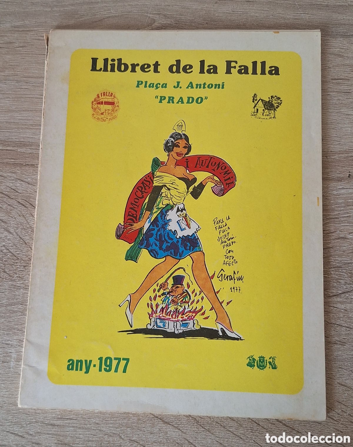 Coleccionismo de Revistas y Peri&oacute;dicos: Libro Fallas Gandia 1977 - Falla Josep Antoni Prado - Gandia - Valencia - Leer -