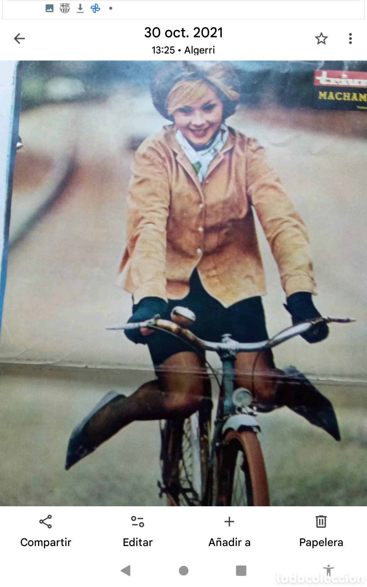 Colecionismo de Revistas e Jornais: .MACHA MERIL . .- P&Oacute;STER REVISTA TRIUNFO . DOBLE P&Aacute;GINA (33X52). A&Ntilde;OS 60