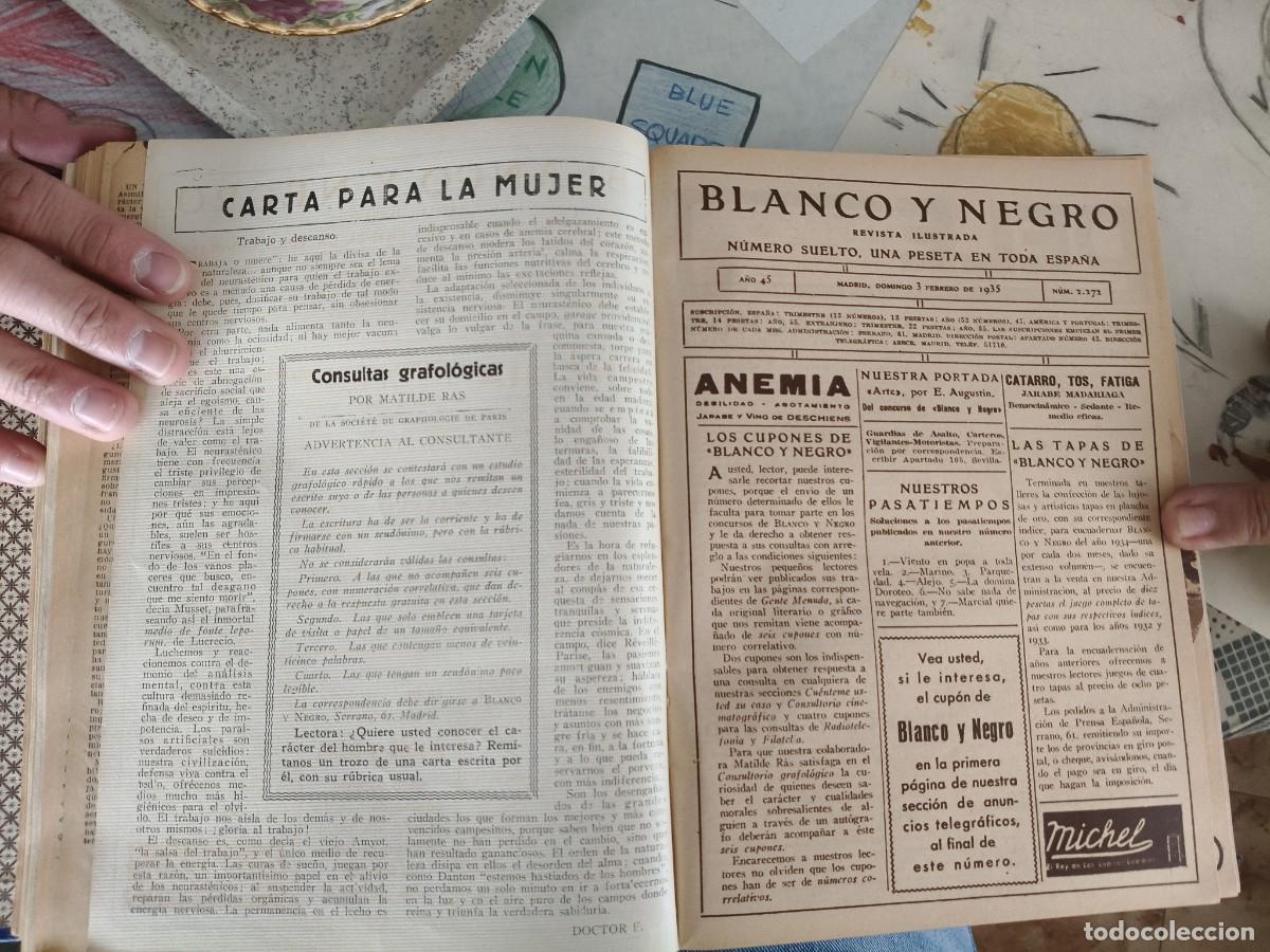 Collezionismo di Riviste e Giornali: Colecci&oacute;n completa Blanco y Negro (1932&ndash;1935) &ndash; Encuadernados originales &ndash; Lote 15+ tomos
