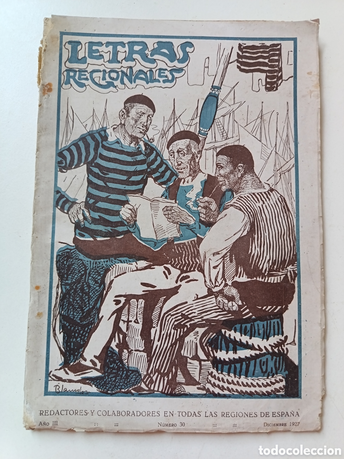 Coleccionismo de Revistas y Peri&oacute;dicos: Letras regionales, A&ntilde;o III, n&ordm;30, diciembre 1927, revista mensual ilustrada
