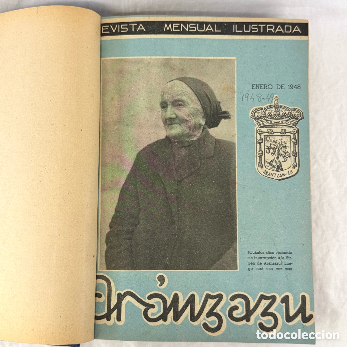 Collezionismo di Riviste e Giornali: ARANZAZU REVISTA MENSUAL ILUSTRADA 24 NUMEROS 1948 1949 SANTUARIO VIRGEN VIZCAYA PAIS VASCO