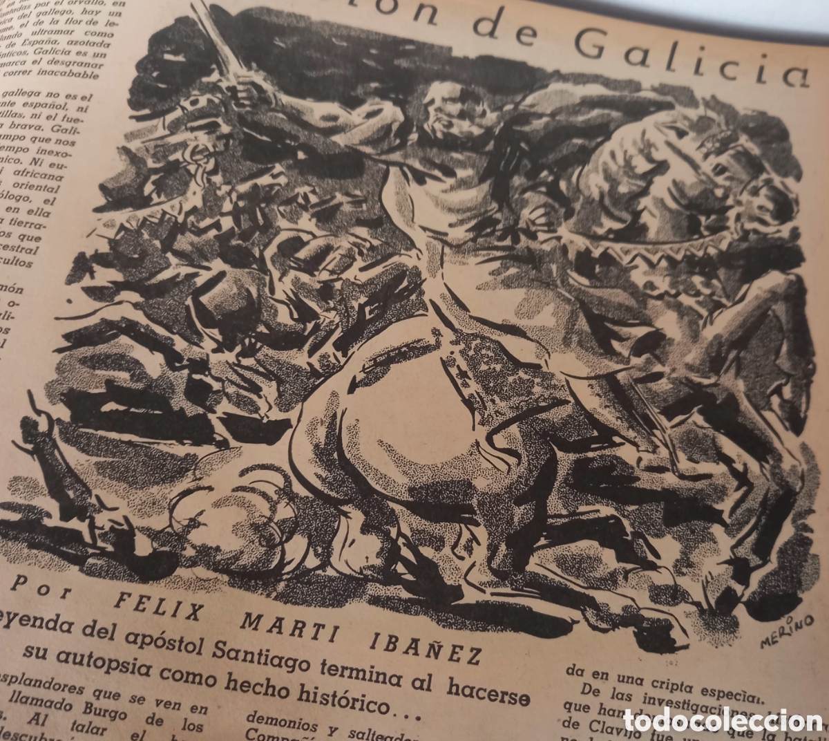 Sammeln von Zeitschriften und Zeitungen: LEER DESCRIPCION / FELIX MARTIN IBA&Ntilde;EZ / BENNETT CERF / A&Ntilde;O 1950 CON ESCRITO Y GRABADO ANTIGUO
