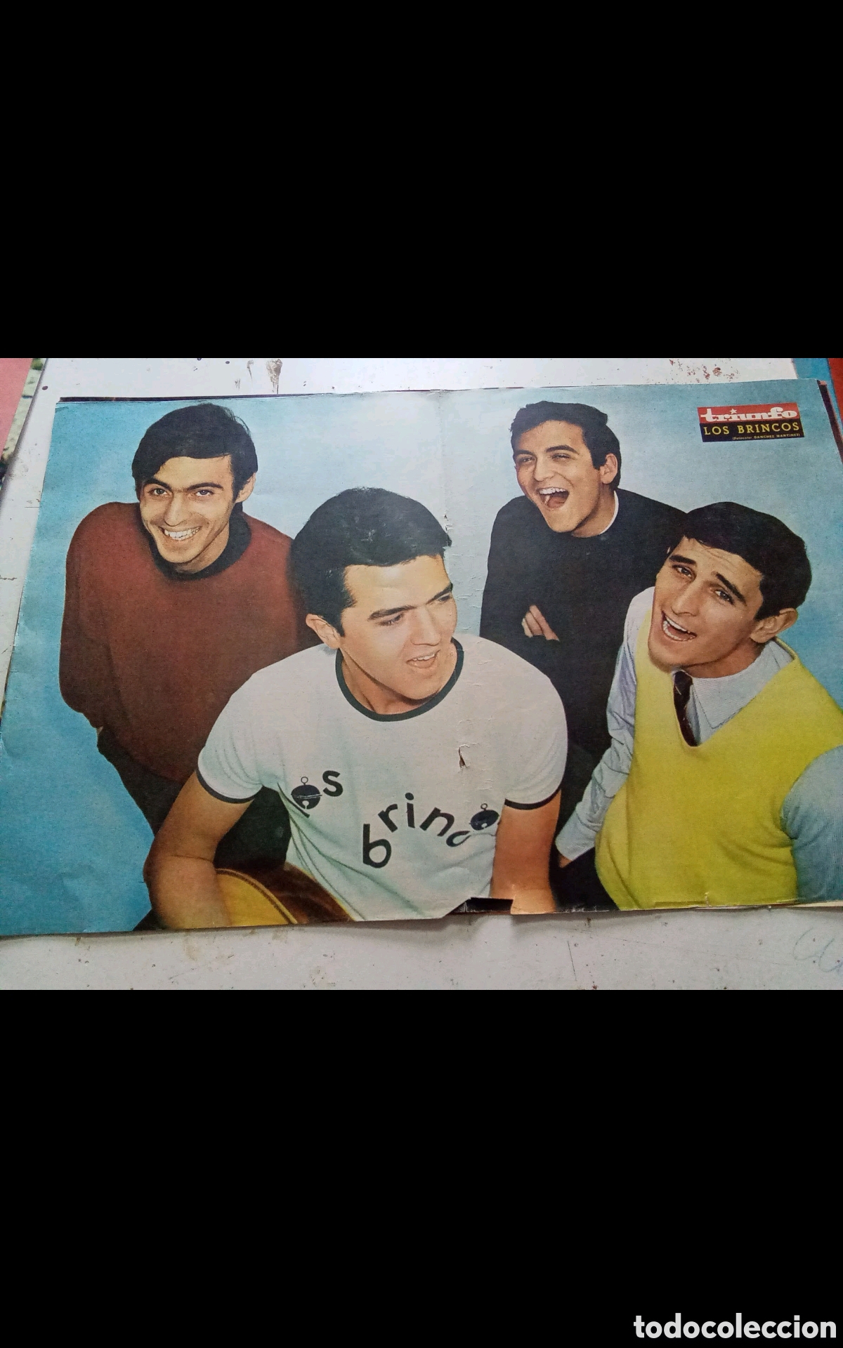 Coleccionismo de Revistas y Peri&oacute;dicos: . LOS BRINCOS .- P&Oacute;STER REVISTA TRIUNFO . DOBLE P&Aacute;GINA (33X52). A&Ntilde;OS 60
