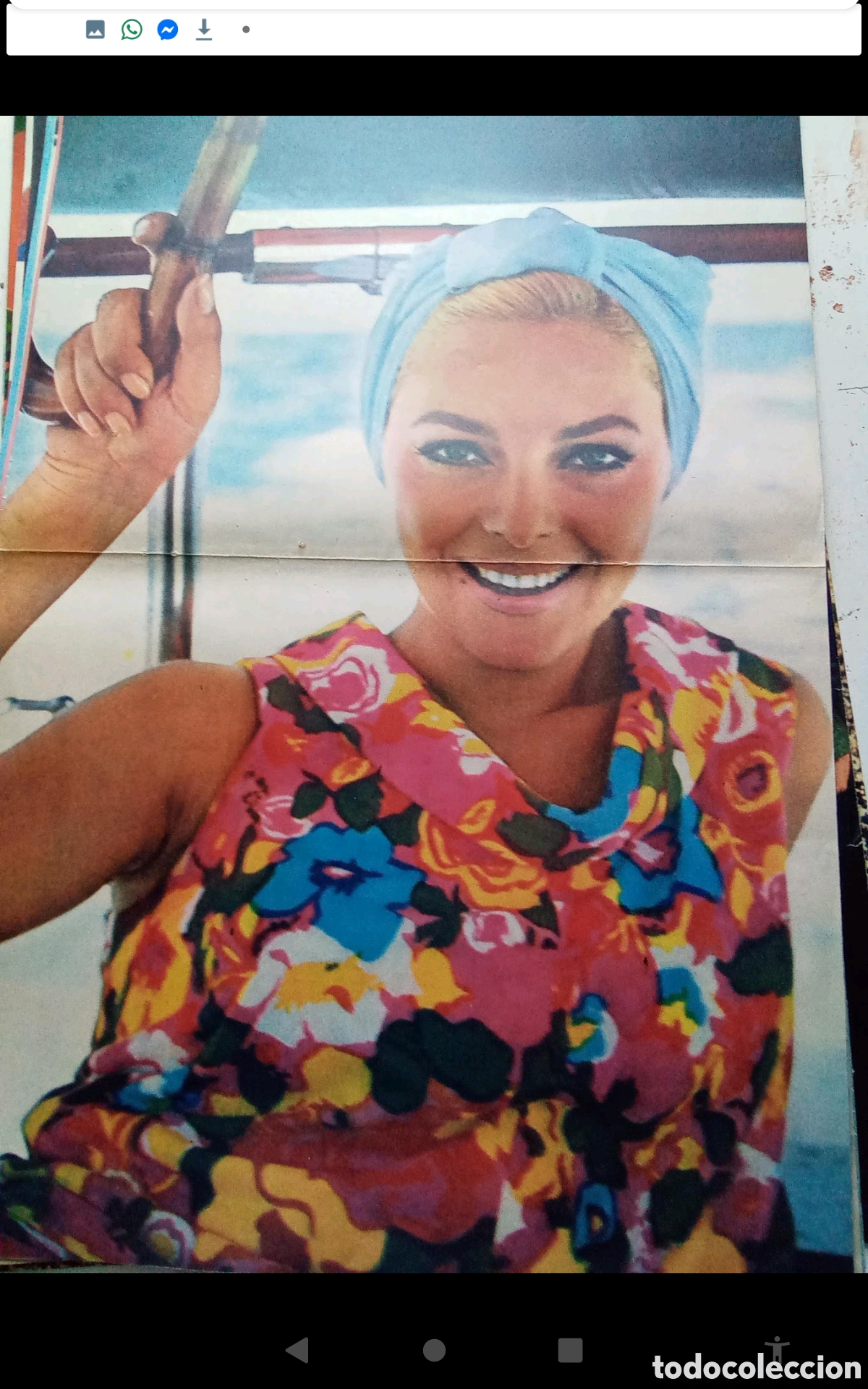 Collectionnisme de Revues et Journaux: VIRNA LISI .CARROLL BAKER .- P&Oacute;STER REVISTA TRIUNFO . DOBLE P&Aacute;GINA (33X52). A&Ntilde;OS 60