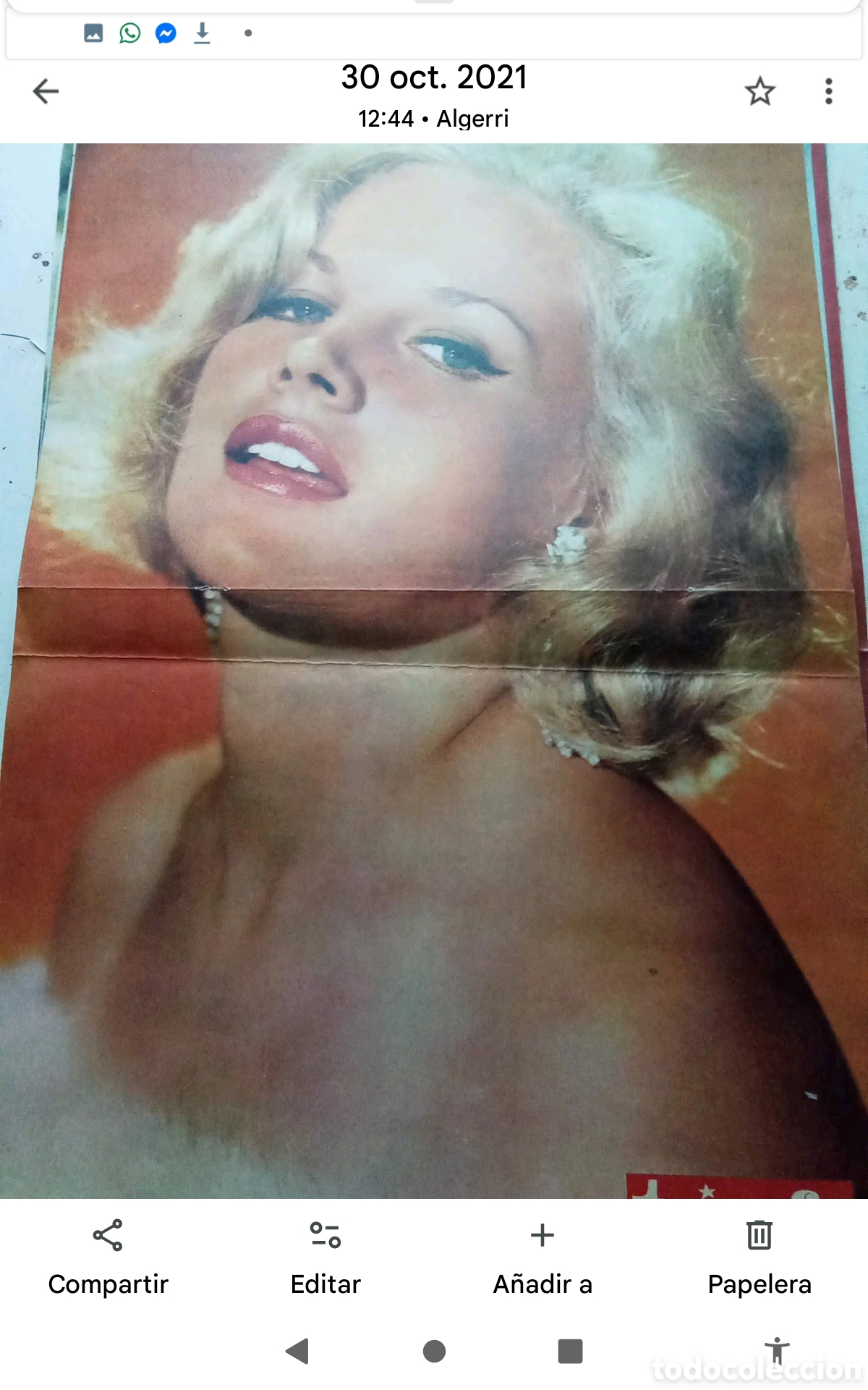 Collectionnisme de Revues et Journaux: . .- P&Oacute;STER REVISTA TRIUNFO . DOBLE P&Aacute;GINA (33X52). A&Ntilde;OS 60