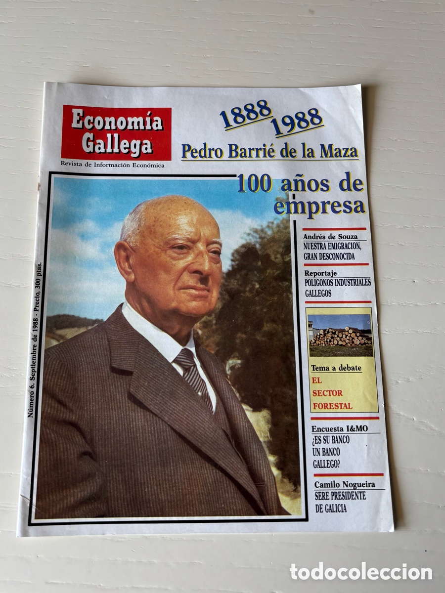 Collection Magazines and Newspapers: Revista Econom&iacute;a Gallega 1988 Pedro Barri&eacute; de la Maza