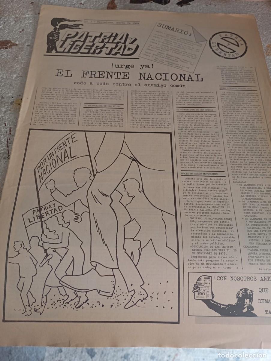 Collection Magazines and Newspapers: BOLETIN PATRIA Y LIBERTAD N&ordm; 3. MARZO DE 1984 BARCELONA REF. UR MES