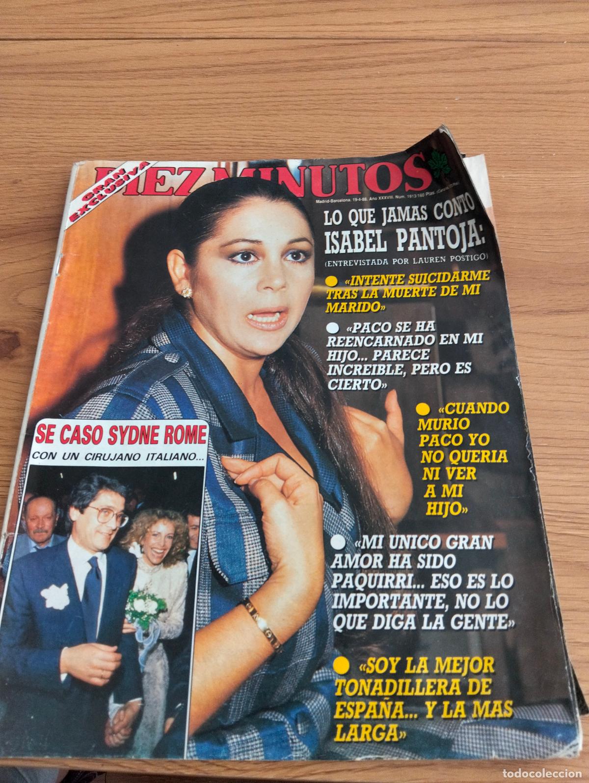 Collezionismo di Riviste e Giornali: Revista diez minutos Isabel Pantoja