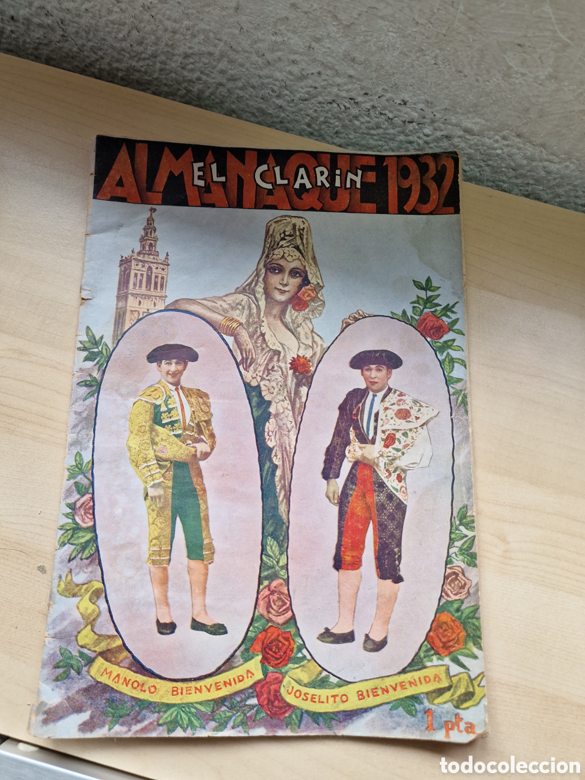 Collectionnisme de Revues et Journaux: Almanaque El Clar&iacute;n 1932 - Especial Toros (Bienvenida)