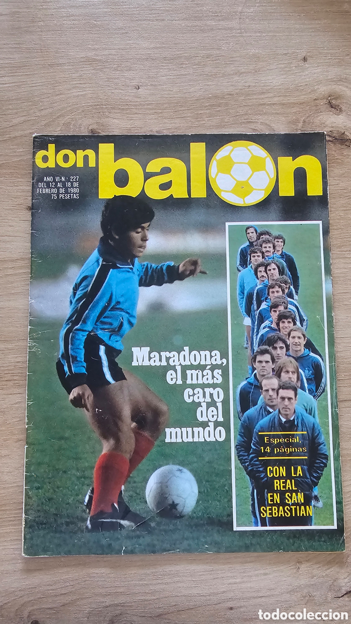 Coleccionismo de Revistas y Peri&oacute;dicos: Revista Don Balon febrero 1980 Maradona