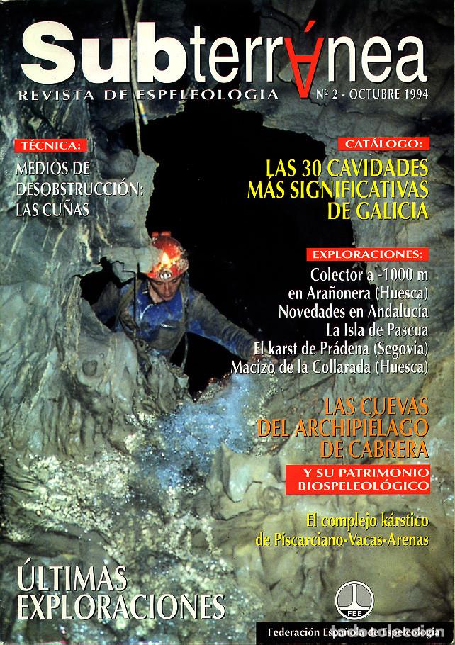 Coleccionismo de Revistas y Peri&oacute;dicos: REVISTA SUBTERR&Aacute;NEA N&ordm; 2 - FEDERACI&Oacute;N ESPA&Ntilde;OLA DE ESPELEOLOG&Iacute;A