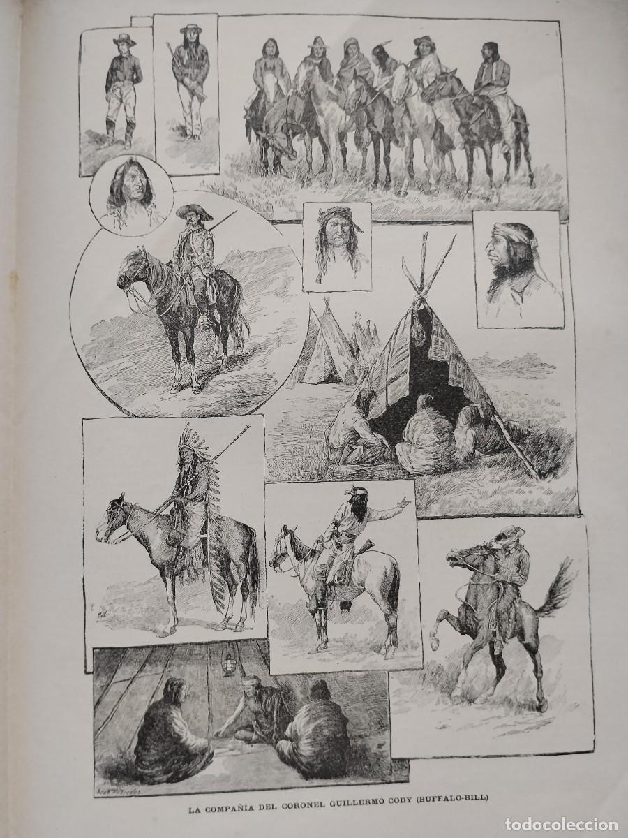 Coleccionismo de Revistas y Peri&oacute;dicos: LA COMPA&Ntilde;IA DEL CORONEL GUILLERMO CODY BUFFALO BILL COWBOYS PIELES ROJAS FAR WEST REVISTA A&Ntilde;O 1890