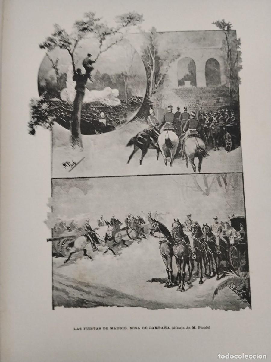 Sammeln von Zeitschriften und Zeitungen: LAS FIESTAS DE MADRID MISA DE CAMPA&Ntilde;A REGRESO DE LAS CARRERAS HIPODROMO REVISTA A&Ntilde;O 1890