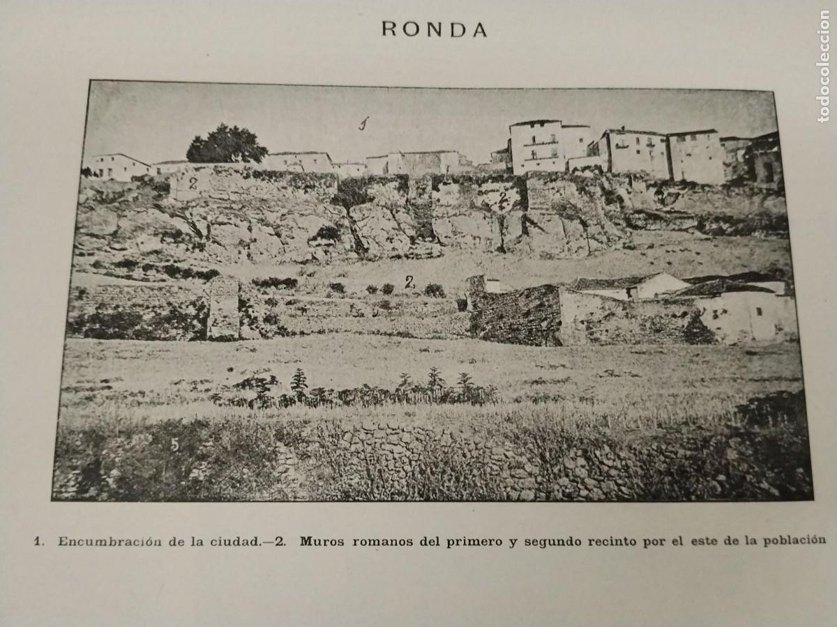 Coleccionismo de Revistas y Peri&oacute;dicos: RONDA ARCO ARABE MURO ROMANO SUR POBLACION ENCUMBRACION CIUDAD REVISTA A&Ntilde;O 1890