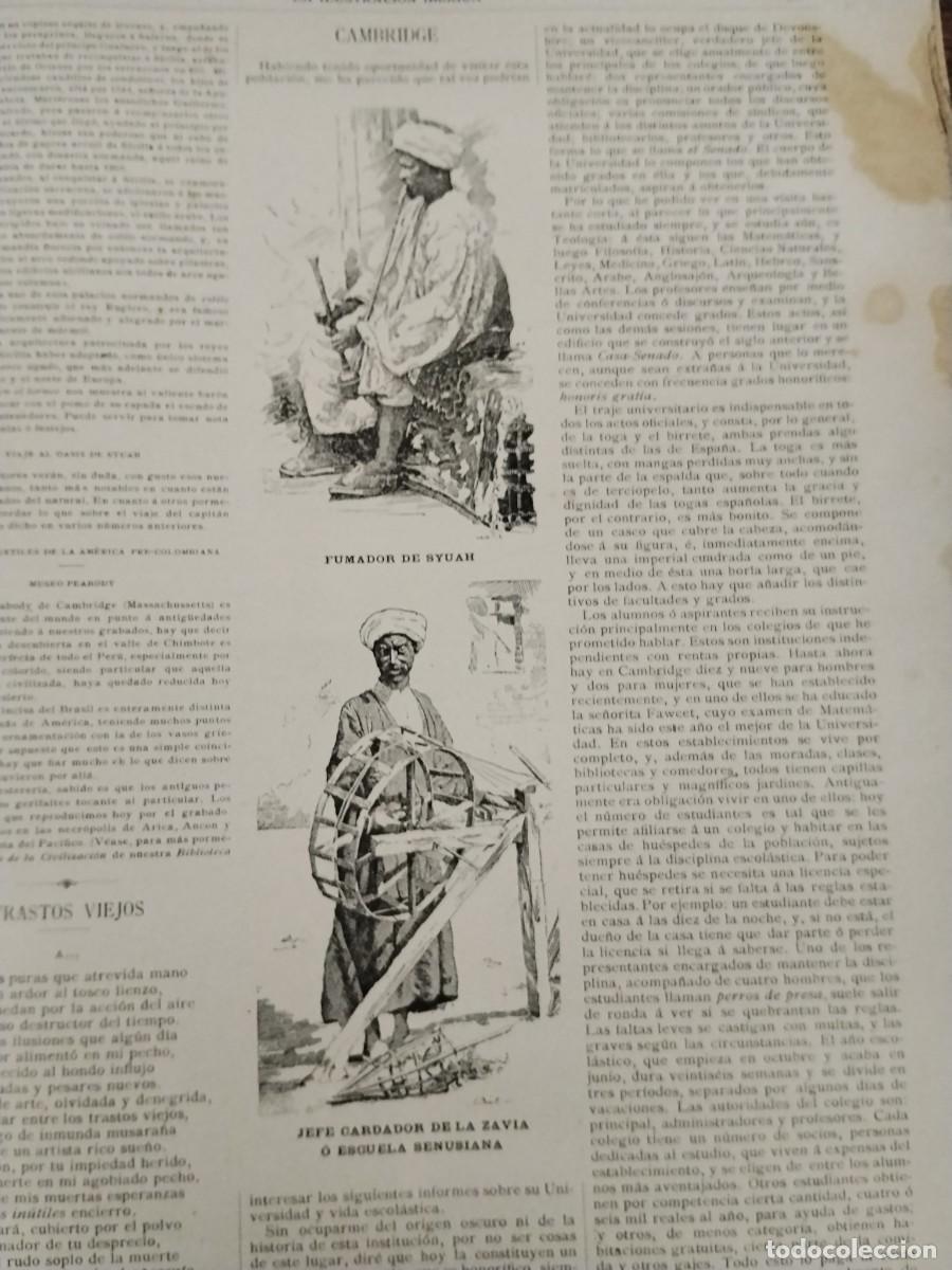 Coleccionismo de Revistas y Peri&oacute;dicos: OASIS SYUAH FUMADOR CARDADOR ZAVIA NI&Ntilde;AS DEL WAKIL SENNUSES PORTADORES WANYAMWEZES REVISTA A&Ntilde;O 1891