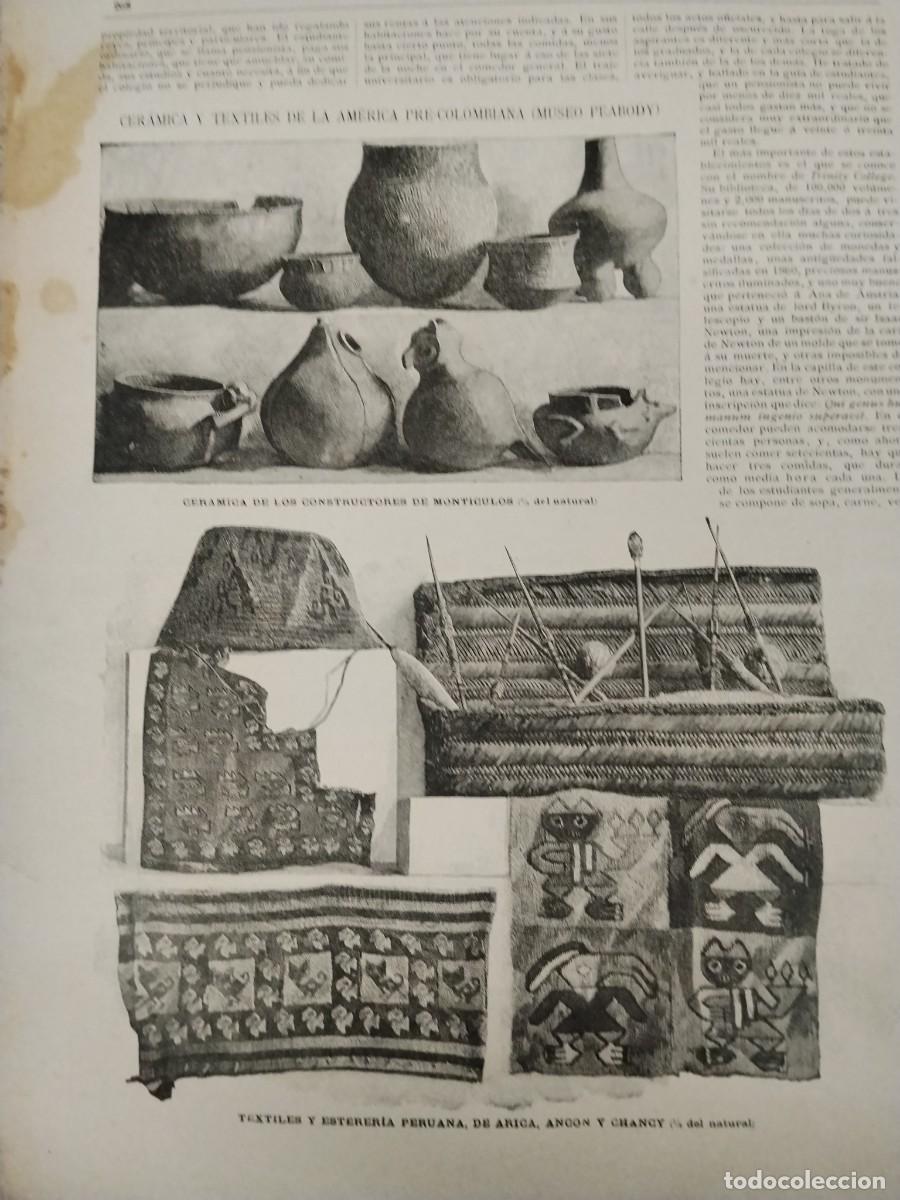 Coleccionismo de Revistas y Peri&oacute;dicos: CERAMICA TEXTILES AMERICA PRECOLOMBIANA MUSEO PEABODY CAMBRIDGE MASSACHUSSETTS REVISTA A&Ntilde;O 1891