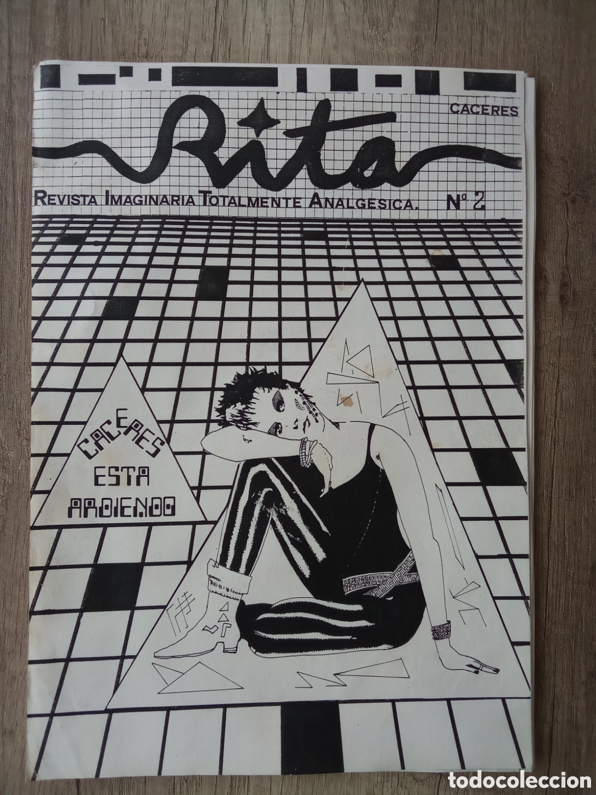 Sammeln von Zeitschriften und Zeitungen: &copy; Revista RITA N&ordm;2 (Revista Imaginaria Totalmente Analg&eacute;sica) Feb. 1985 MOVIDA C&Aacute;CERES P. Almod&oacute;var
