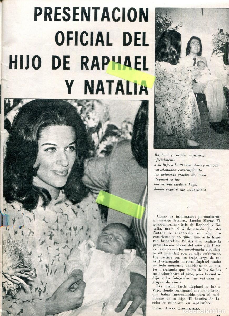 Sammeln von Zeitschriften und Zeitungen: RECORTE DE PRENSA A&Ntilde;O 1973 PRESENTACION DEL HIJO DEL CANTANTE RAPHAEL