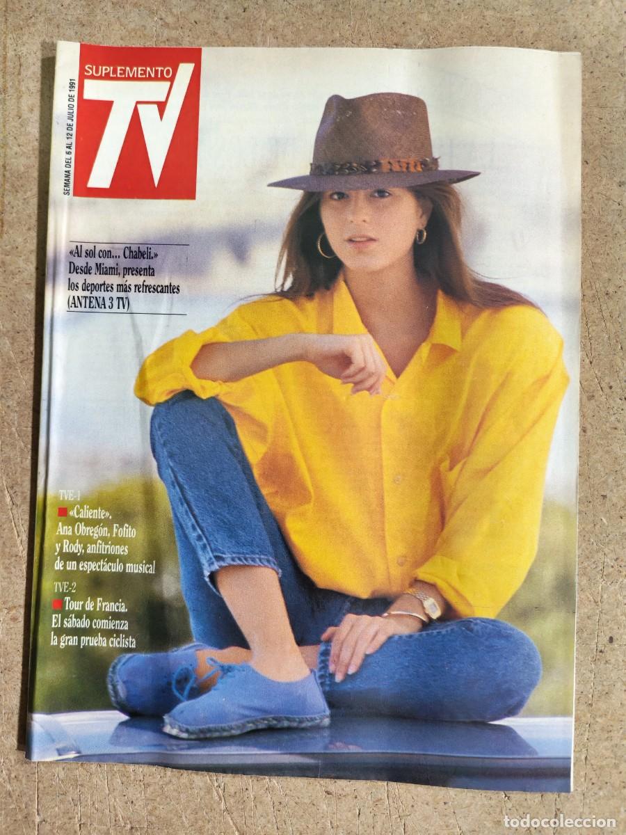 Colecionismo de Revistas e Jornais: REVISTA SUPLEMENTO TV A&Ntilde;O 1991 N&ordm; 193 - ISABEL IGLESIAS - CHABELI