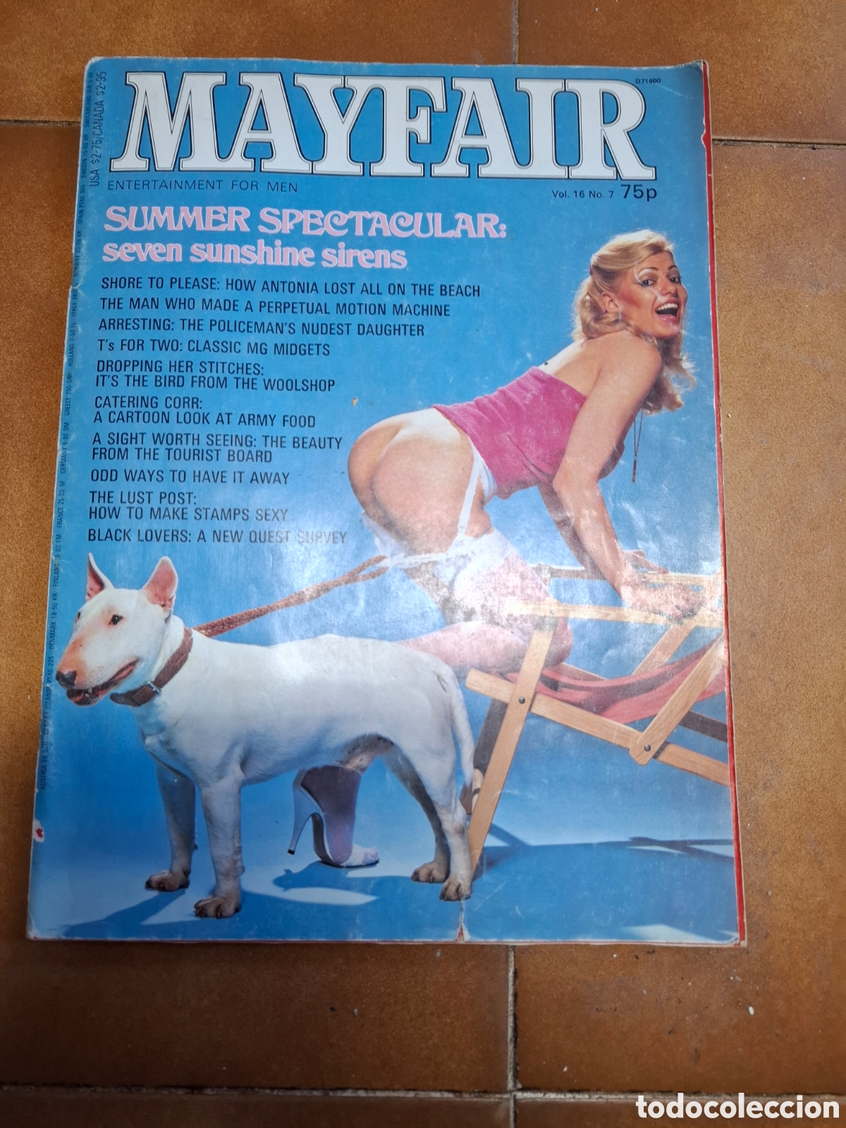 Coleccionismo de Revistas y Peri&oacute;dicos: MAYFAIR revista er&oacute;tica Julio 1981