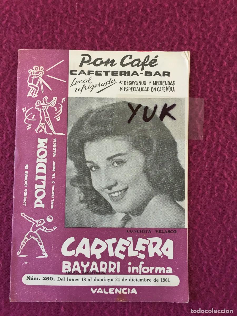 Sammeln von Zeitschriften und Zeitungen: CARTELERA BAYARRI N&ordm; 260 - DICIEMBRE 1961 -PORTADA CONCHA CONCHITA VELASCO - CURD JURGENS - CINE ...