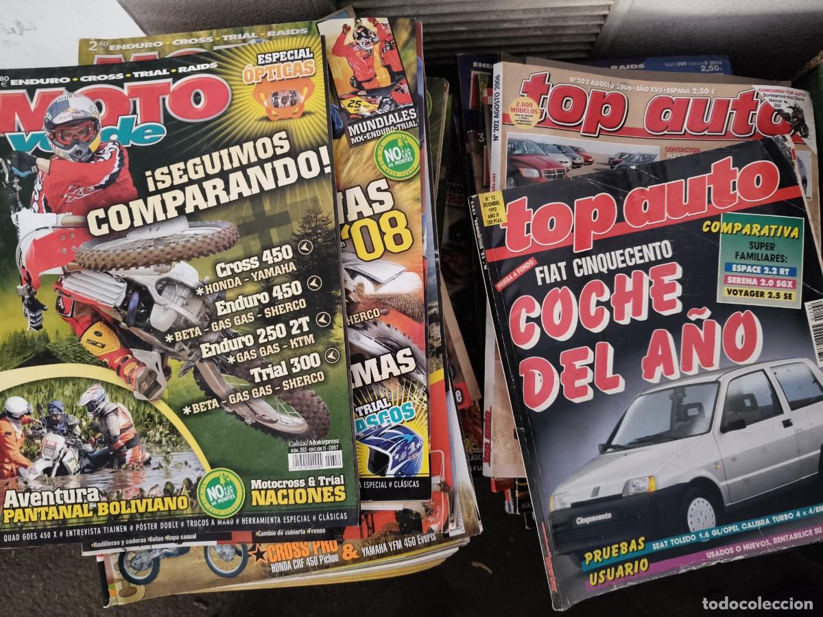 Coleccionismo de Revistas y Peri&oacute;dicos: LOTAZO DE 100 REVISTAS DE MOTOS Y COCHES. MOTO VERDE, OFF ROAD, TOP AUTO...