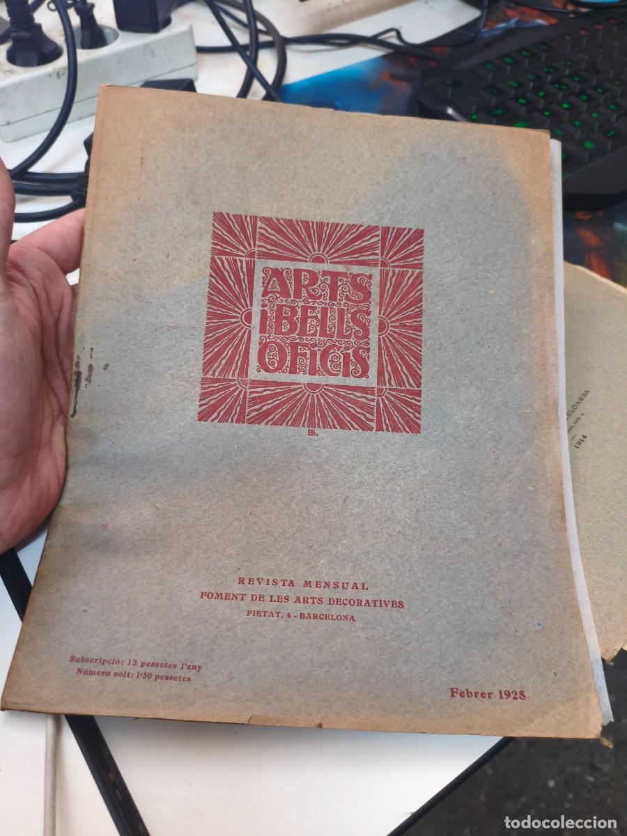 Coleccionismo de Revistas y Peri&oacute;dicos: ARTS I BELLS OFICIS - FEBRER ANY 1928 - REVISTA ANTIGA - LA CASA DE L'ARDIACA ESTILS MOBLES ANGLESOS