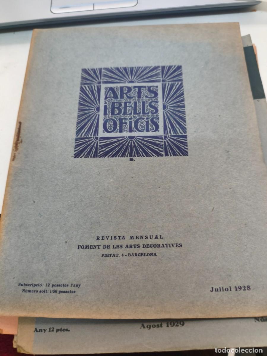 Coleccionismo de Revistas y Peri&oacute;dicos: Revista. Arts i Bells Oficis. Juliol 1928 Barcelona. Le corbusier. Galvanopl&agrave;stia