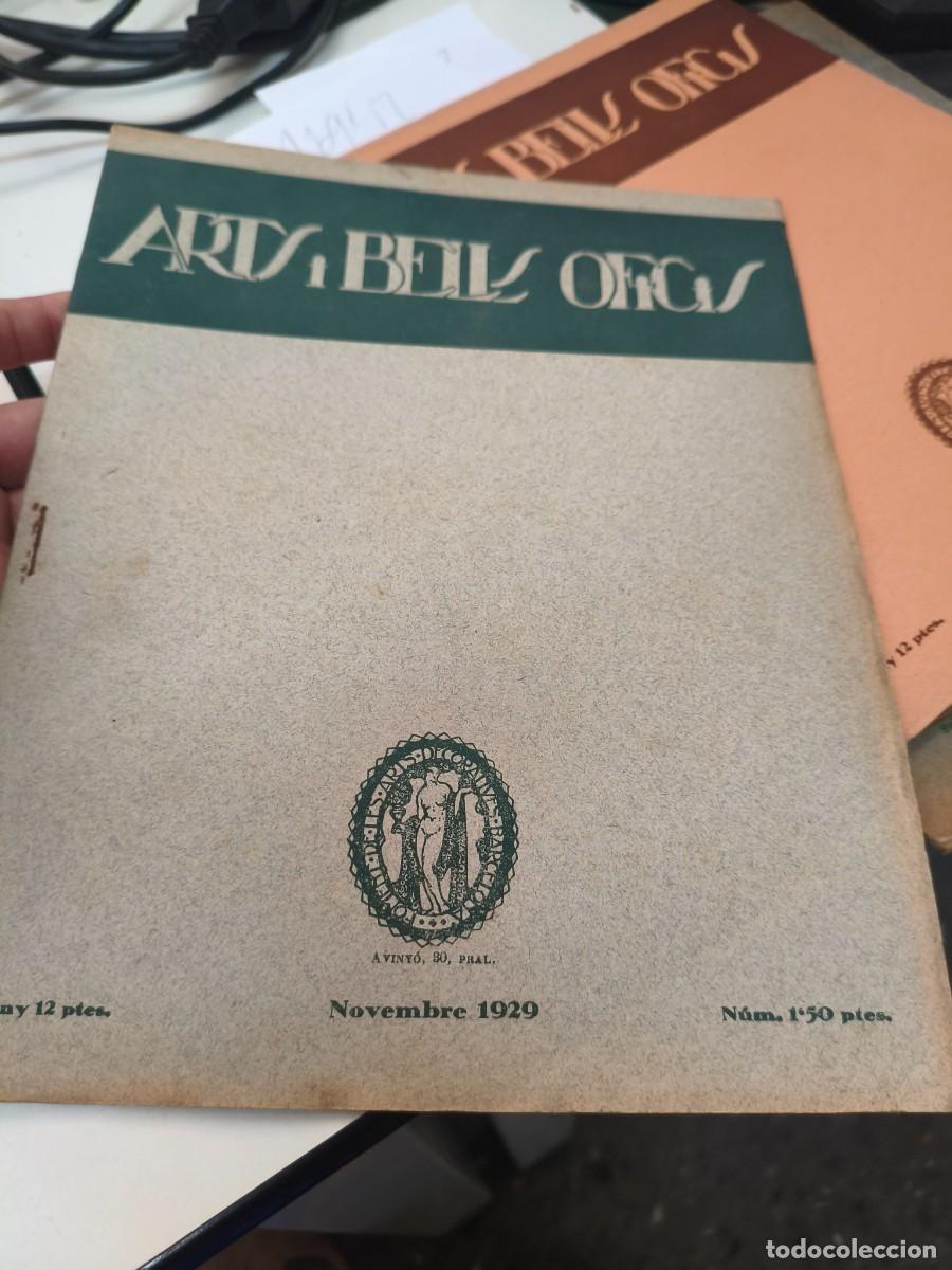 Coleccionismo de Revistas y Peri&oacute;dicos: ARTS I BELLS OFICIS NOVEMBRE 1929-REVISTA ANTIGA - RETAULE BLANQUERS - JOSEP CLAR&Agrave;