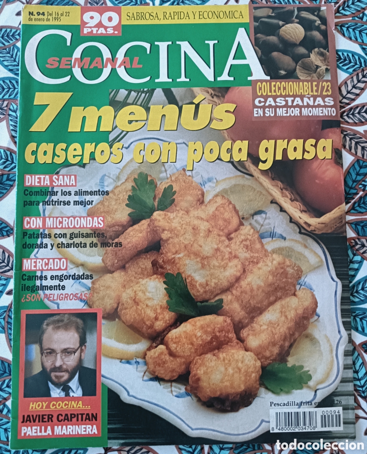 Collectionnisme de Revues et Journaux: COCINA SEMANAL - 7 MEN&Uacute;S CASEROS CON POCA GRASA. N&Uacute;MERO 94