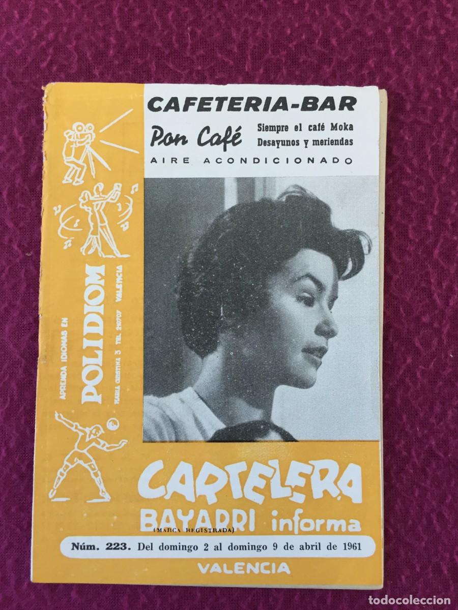 Collezionismo di Riviste e Giornali: CARTELERA BAYARRI N&ordm; 223 - MANDY MILLER EN PORTADA - ABRIL 1961 PETER VAN EYCK - CINE TVE TEATRO...