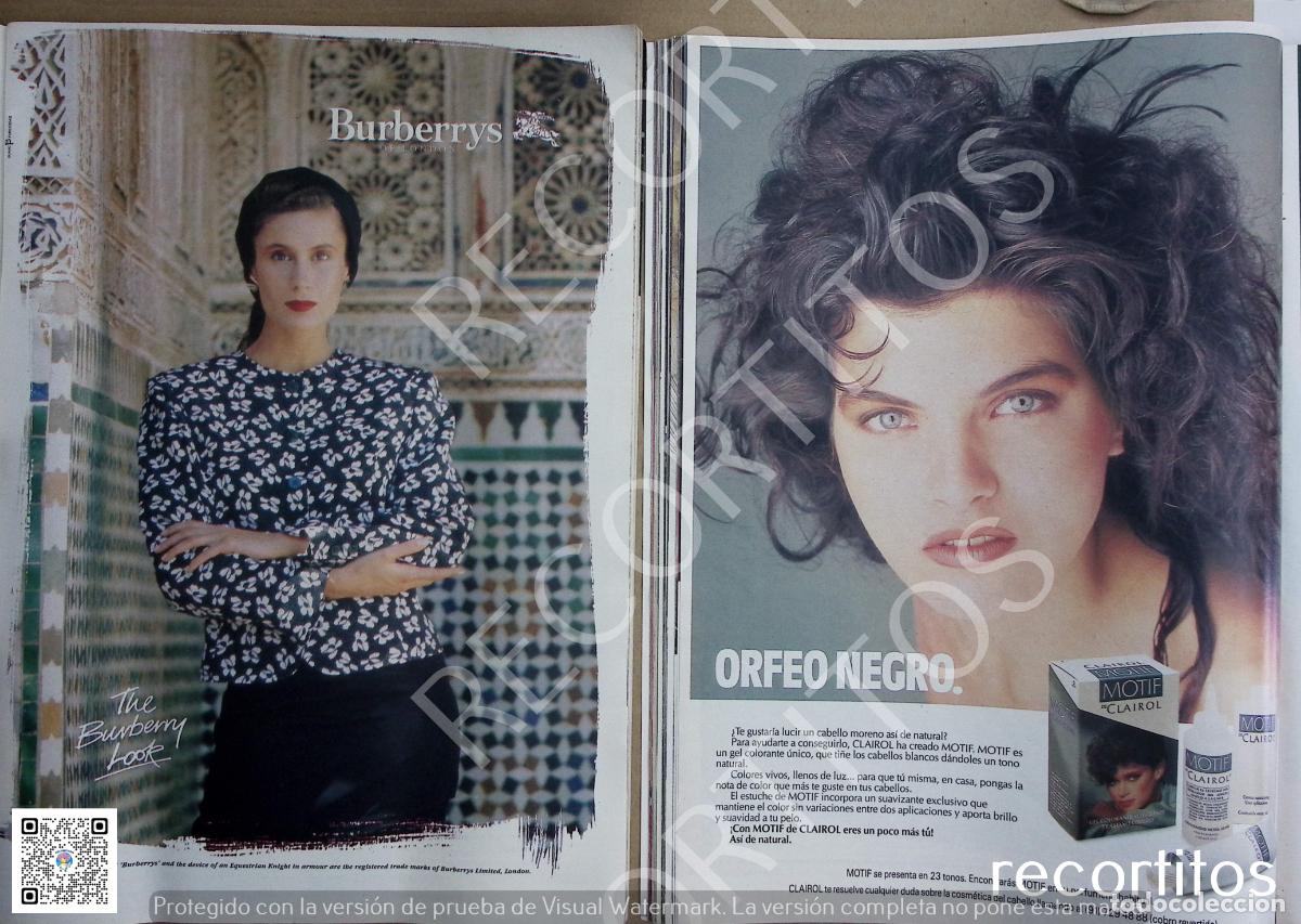 Coleccionismo de Revistas y Peri&oacute;dicos: burberrys anuncio publicidad CLAIROL MOTIF