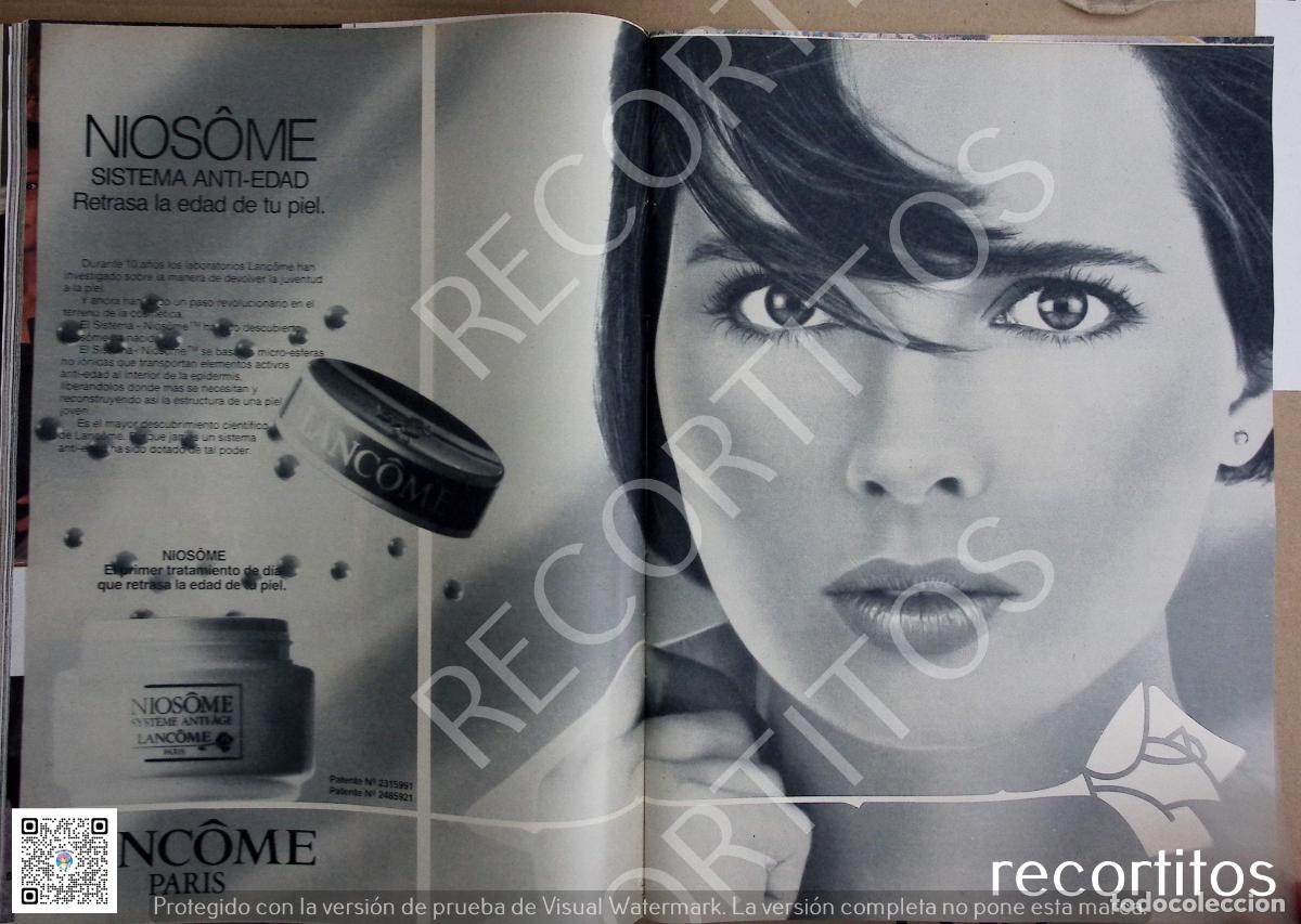 Coleccionismo de Revistas y Peri&oacute;dicos: lancome anuncio publicidad NIOSOME ISABELLA ROSSELLINI ROSELLINI