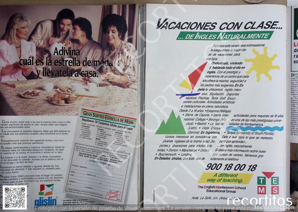 Coleccionismo de Revistas y Peri&oacute;dicos: MONTESSORI SCHOOL GLISLIN ANUNCIO PUBLICIDAD