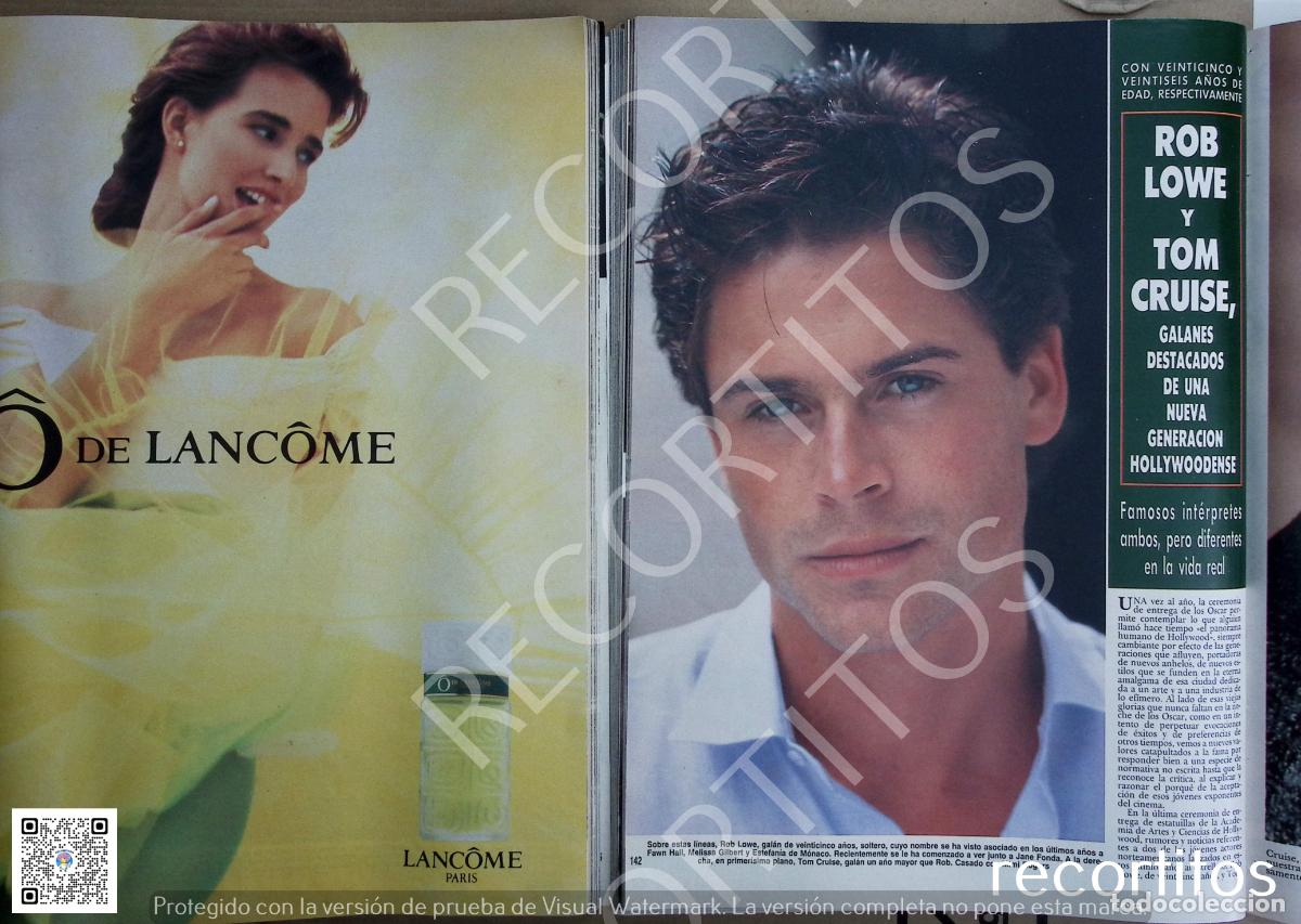 Coleccionismo de Revistas y Peri&oacute;dicos: O DE LANCOME ROB LOWE