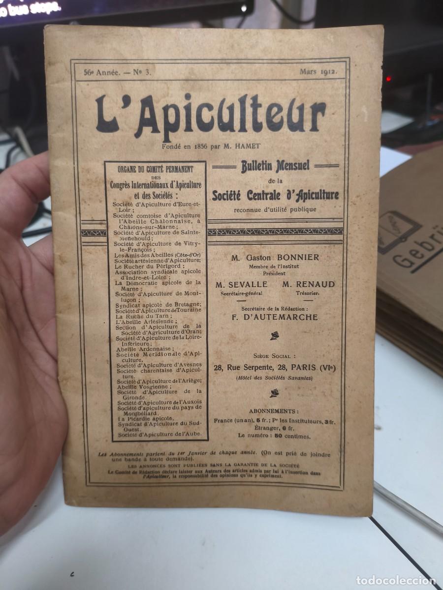 Colecionismo de Revistas e Jornais: L'APICULTEUR N&deg; 3 - Mars 1912 - Apiculture Apicultura