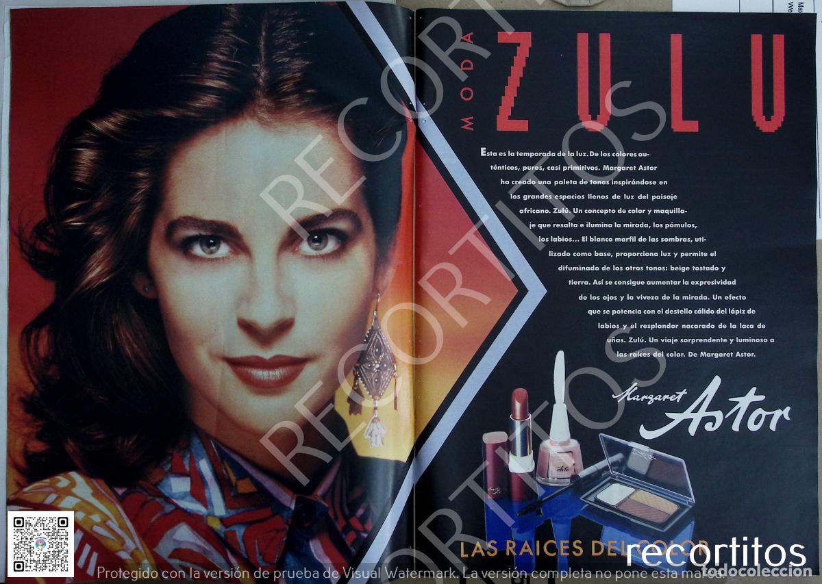 Colecionismo de Revistas e Jornais: margaret astor ANUNCIO PUBLICIDAD AZUL