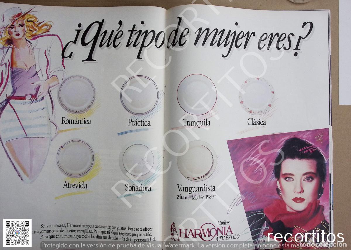 Collezionismo di Riviste e Giornali: HARMONIA VAJILLAS A TU ESTILO PUBLICIDAD