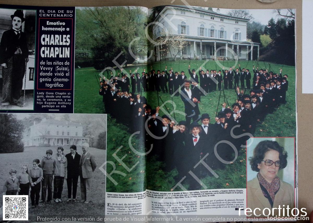 Collezionismo di Riviste e Giornali: HOMENJE ENTIERRO DE CHARLES CHAPLIN