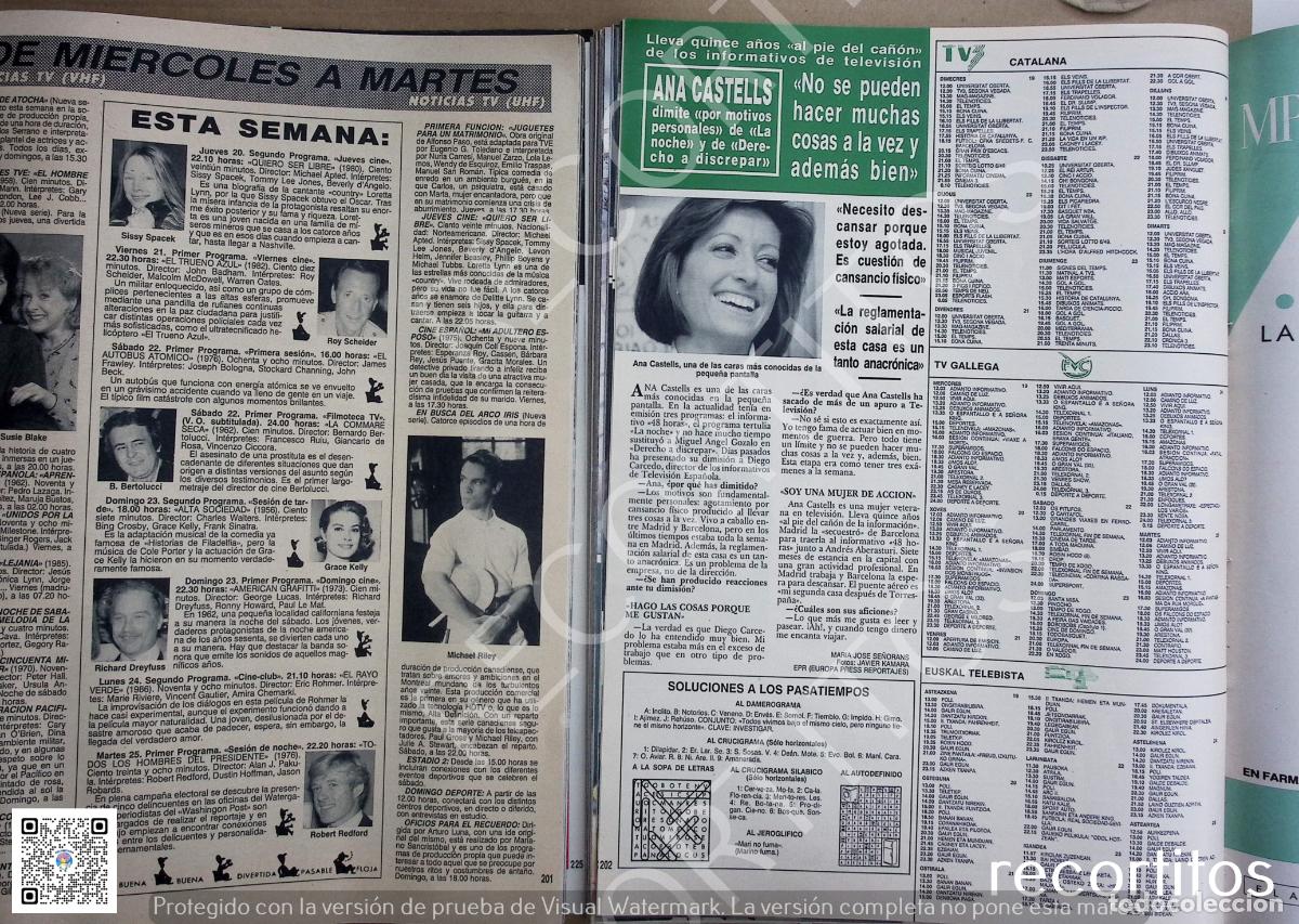 Sammeln von Zeitschriften und Zeitungen: MICHAEL RILEY SUSIE BLAKE ROY SCHNEIDER SISSYSPACEK GRACE KELLY RICHARD DREYFUSS ANA CASTELLS