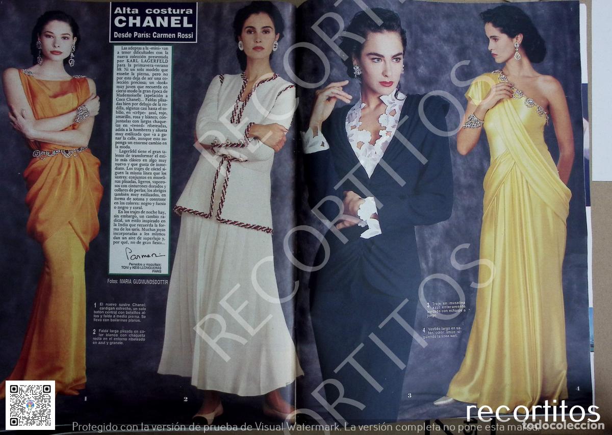 Collezionismo di Riviste e Giornali: LA MODA DE CHANEL 1989 KARL LAGERFELD