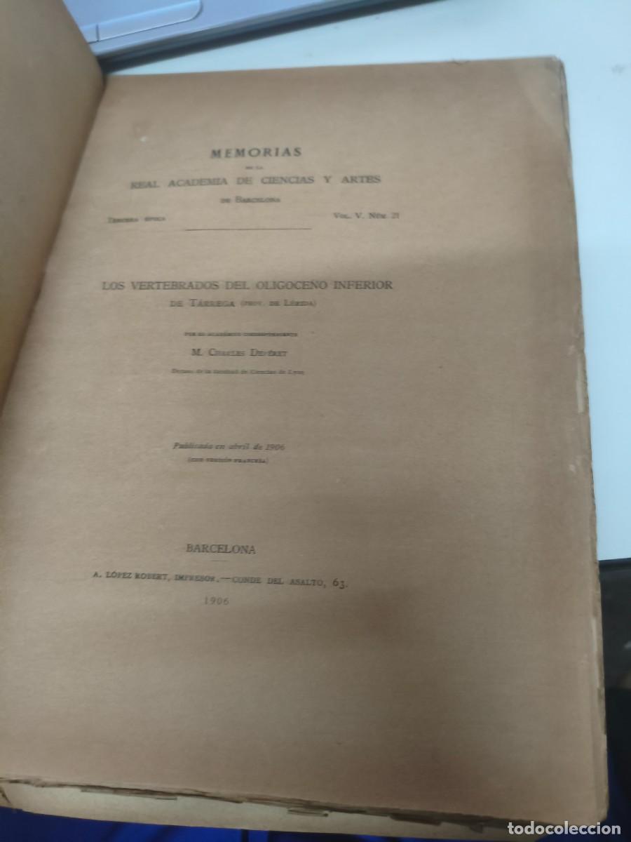 Collection Magazines and Newspapers: Los vertebrados del oligoceno inferior de Tarrega (Prov.de L&eacute;rida) 1906 M. Charles Dep&eacute;ret.
