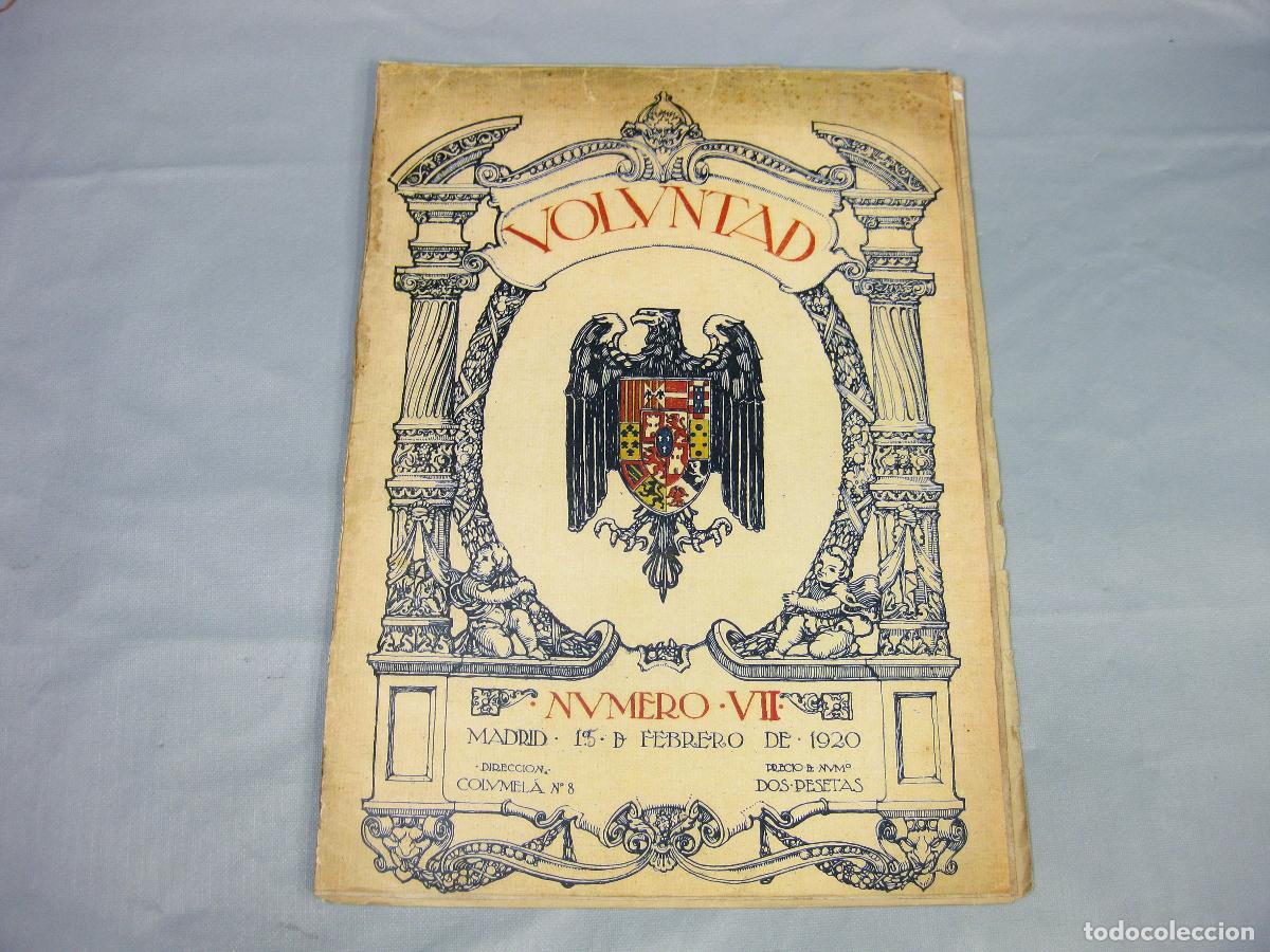 Collezionismo di Riviste e Giornali: REVISTA VOLUNTAD. A&Ntilde;O 1 N&ordm; 7 DE 1920. VII