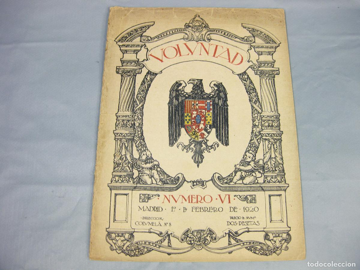 Collezionismo di Riviste e Giornali: REVISTA VOLUNTAD. A&Ntilde;O 1 N&ordm; 6. 1 DE FEBRERO DE 1920. VI