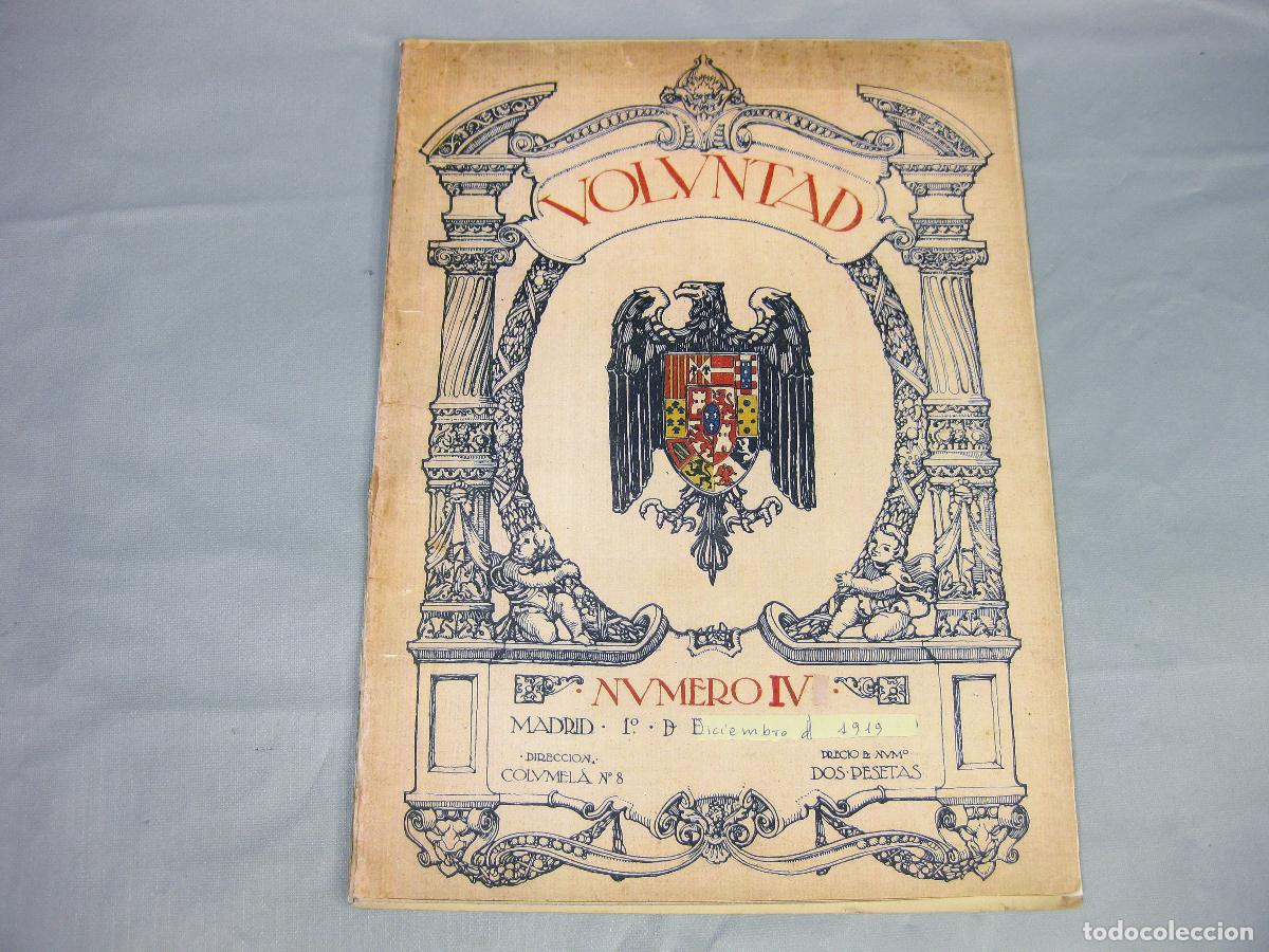 Collezionismo di Riviste e Giornali: REVISTA VOLUNTAD. A&Ntilde;O 1 N&ordm; 4. 1 DE DICIEMBRE DE 1919. IV