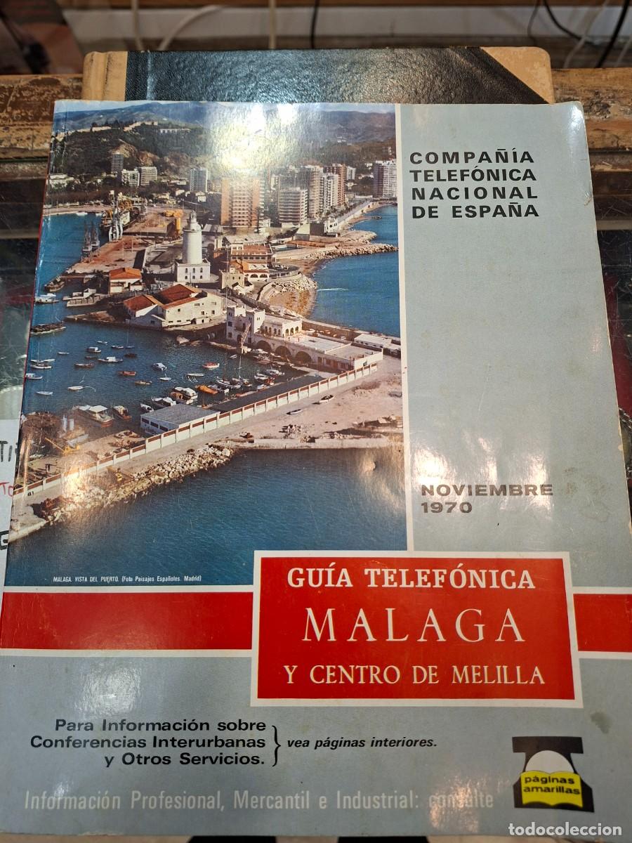 Collection Magazines and Newspapers: Gu&iacute;a tel&eacute;fonos M&aacute;laga y centro de Melilla, 1970.